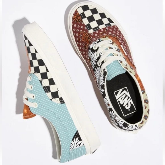 🆕Vans | Vans Era Tiger Patchwork Sneakers Size 6 women's 4.5 mens - Picture 5 of 14